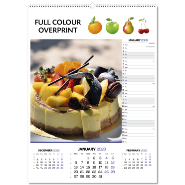 Size 3A Templated Bespoke Calendar